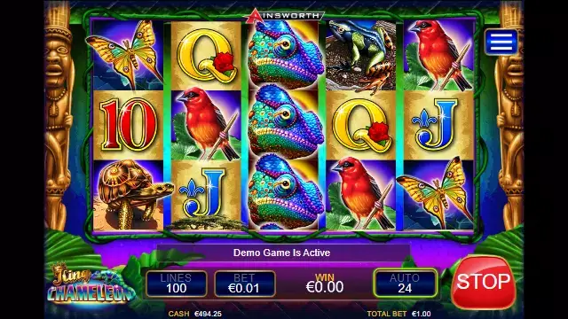 King Chameleon Online Slot Icons